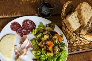Agriturismo Gallery: Europe, Italy, Campania. Mixed starters in the organic restaurant Fore Porta in Amalfi