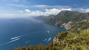 Images Dated 28th May 2019: Europe, Italy, Campania. the view from the Gods path towards Positano