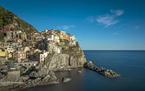Images Dated 9th November 2016: Europe, Italy, cinque Terre. view of the village of Manarola
