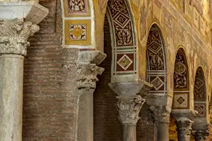 Ravenna Prints: Europe, Italy, Emilia-Romagna. Inside the abbazia di Pomposa