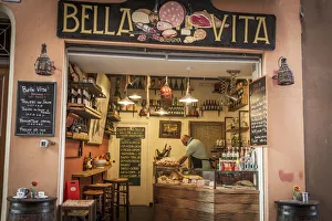 Dinner Prints: Europe, Italy, Emilia-Romagna. Osteria in Bologna