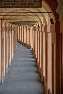 Arcades Prints: europe, Italy, Emilia-Romagna, The porticoes leading to the Sanctuary San Luca of Bologna