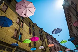 Project Prints: Europe, Italy, Emilia-Romagna. a street scene in Ferrara