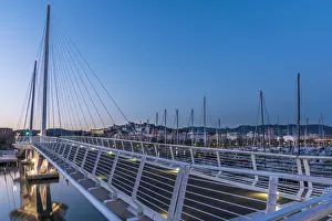 Architecture Prints: Europe, Italy, the gulf of La Spezia. The new bridge of Porto Mirabello