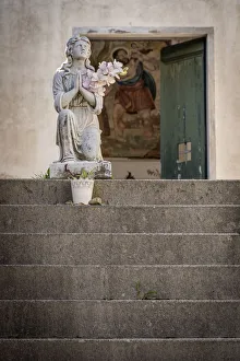 Cinque Prints: Europe, Italy, Liguria. Monterosso cemetery