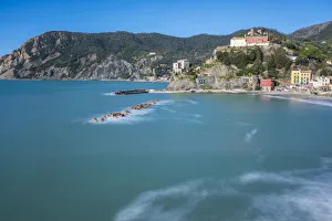 Long Prints: Europe, Italy, Liguria. Monterosso in the morning sun