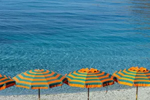 Umbrella Gallery: Europe, Italy, Liguria. Summer in Monterosso, Cinque Terre