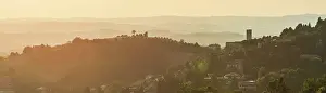 Le Marche Prints: europe, Italy, The Marches. The sunset seen from the Colle Infinito of Recanati