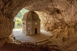 europe, Italy, The Marches. The Valadier temple