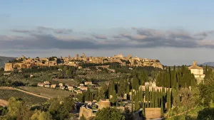 Etruscan Prints: Europe, Italy, Orvieto. View of the town