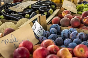 Europe, Italy, Piedmont. Fruits at the market