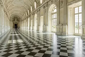 Images Dated 9th November 2016: Europe, Italy, Piedmont. The Galleria Grande of the Venaria reale