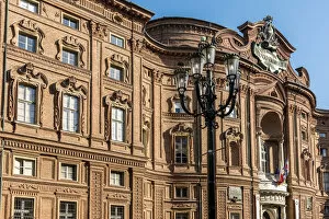 Images Dated 9th November 2016: Europe, Italy, Piedmont. The palazzo Carignano of Turin