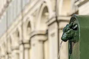 Torino Prints: Europe, Italy, Piedmont. A Toret, a public fountain in Turin