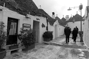 Bari Prints: Europe, Italy, Puglia, Bari district. Alberobello
