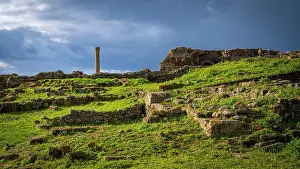 Europe, Italy, Sardinia. The archeologic area of the ancient phoenician town of Nora near to Pula (and Cagliari)