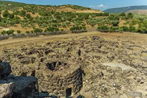 Europe, Italy, Sardinia. The archeological site of Barumini, Unesco World Heritage