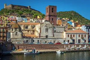 Images Dated 8th September 2022: europe, Italy, Sardinia. Bosa, a view of the town