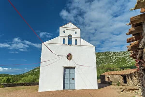 Images Dated 10th November 2022: Europe, Italy, Sardinia. The Church of San Pietro, Golgo. Near to Baunei