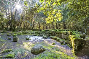 Archeology Prints: Europe, Italy, Sardinia. The giant's grave of Bosco Seleni