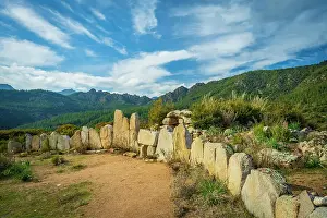 Archeology Prints: Europe, Italy, Sardinia. The giants grave Osono in the Ogliastra