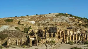 Sardinia Gallery: Europe, Italy, Sardinia. Part of the ruins of the mines of Piscinas