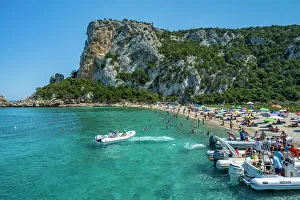 Images Dated 8th September 2022: Europe, Italy, Sardinia. View of Cala Luna