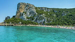 Images Dated 8th September 2022: Europe, Italy, Sardinia. View of Cala Luna