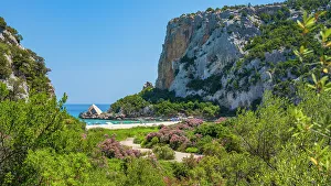 Images Dated 8th September 2022: Europe, Italy, Sardinia. View of Cala Luna