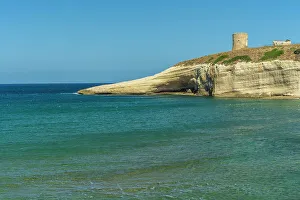 Images Dated 8th September 2022: Europe, Italy, Sardinia. The view of the Tower of Pittinuri