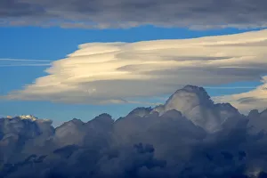 Europe, Italy, Sicily, Aeolian Islands, Vulcano Island, Clouds
