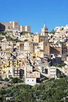 Europe, Italy, Sicily, Caccamo, Norman Castle