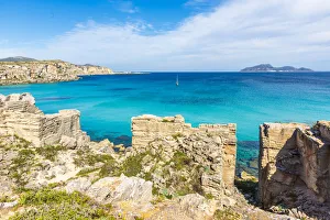 europe, Italy, Sicily, Favignana. The beautiful Cala Rossa