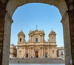 Noto Prints: Europe, Italy, Sicily, Noto. Noto Cathedral San Nicolo