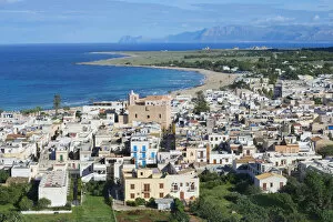 Images Dated 2nd February 2016: Europe, Italy, Sicily, San Vito Lo Capo, High angle view of San Vito Lo Capo