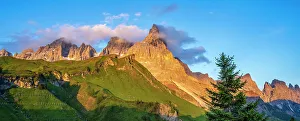 Pala Group Prints: Europe, Italy, Trentino. The peaks of the Pala Group