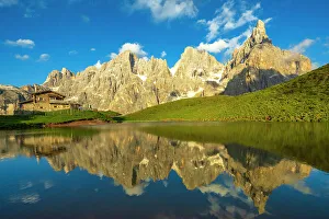 Pala Group Prints: Europe, Italy, Trentino. The peaks of the Pala Group