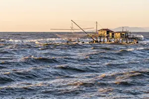Europe, Italy, Tuscany, fishing houses at Marina di Pisa