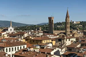 Images Dated 21st June 2017: Europe, Italy, Tuscany, Florence, Rooftops of Florence