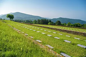 Way Of Gods Prints: europe, Italy, Tuscany. The German graveyard on the Futa Pass