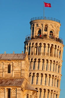 Europe, Italy, Tuscany, Pisa. Detail of the tower and the cathedral Europe, Italy, Tuscany, Pisa. Detail of the tower and the cathedral