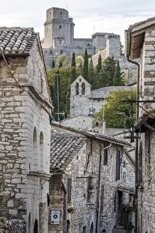 Assisi Prints: Europe, Italy, Umbria, Assisi. View of the Rocca
