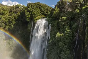 Europe, Italy, Umbria. The cascate delle Marmore near to Terni