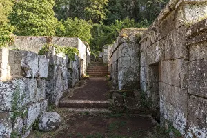 Etruscan Prints: europe, italy, Umbria, Orvieto. Etruscan Necropolis