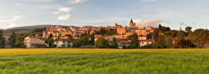 Europe, Italy, Umbria, Perugia district. Spello at sunset