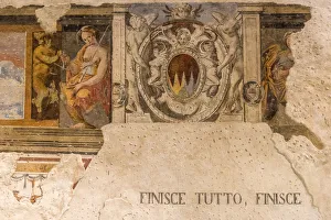 Umbrian Prints: Europe, Italy, Umbria, Spoleto. Internal of the Rocca di Albornoz