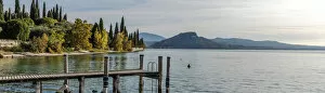 Images Dated 6th November 2017: europe, Italy, Veneto. the landing stage at punta san vigilio near Garda