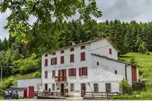 Area Prints: Europe, Italy, Veneto. Typical locanda in the Lessinia area