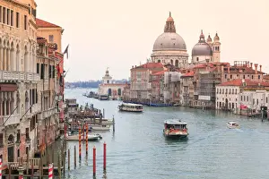St Mary Of Health Prints: Europe, Italy, Veneto, Venice. Iconic view of the Gran Canal from the Accademia bridge