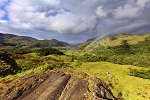Rainbow Prints: Europe, Northern Europe, Ireland, Kerry county, Ring of Kerry, double rainbow